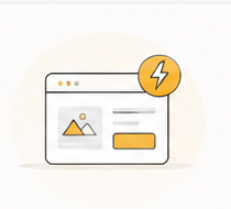 Landing page displayed in a browser window
